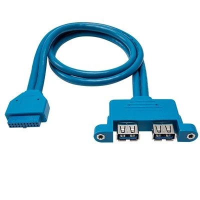 2 porte USB3.0 Un cavo femmina a 20 pin da femmina a scheda madre