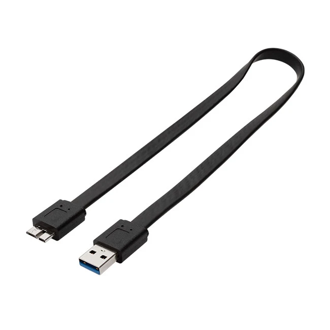 USB 3.0 Cavo piatto da maschio tipo A a micro B maschio
