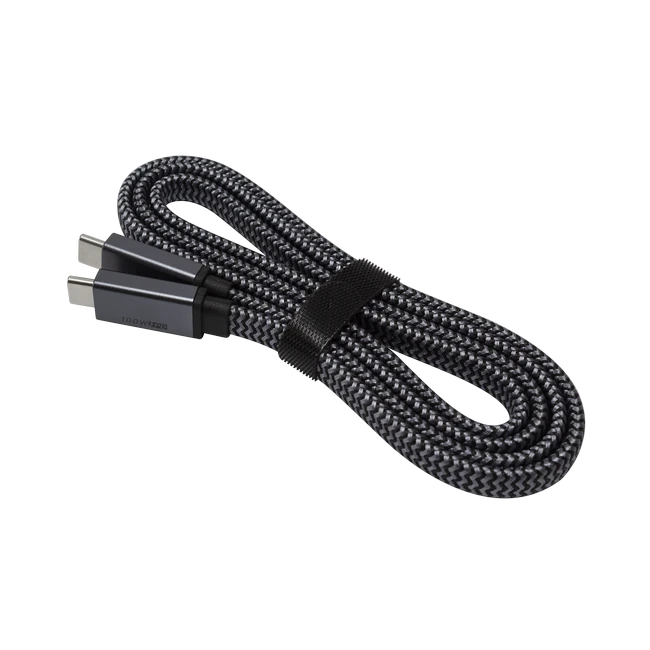 Flat USB C To USB C 3.1 Gen 2 Braided Cable