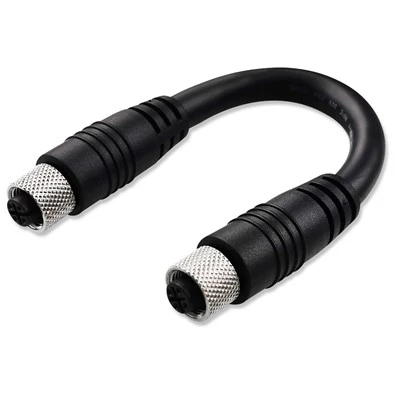 Cavo di stampaggio femmina M12 codice A impermeabile a 4 pin per sistema EMU