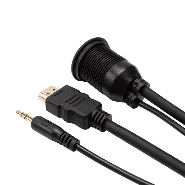 3.5MM And HDMI To AUX Flush Mount Extension Cable