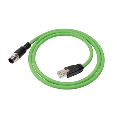 Cavo di rete ad alta flessibilità con doppia schermatura M12 8-core X Code maschio a RJ45 maschio